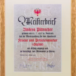 Meisterbrief Andrea Pircher